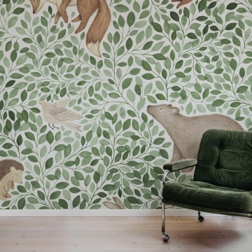Fototapet, Lullaby, Green, Rebel Walls - Img 3