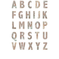 Fototapet, Map Alphabet, Rebel Walls - Img 2