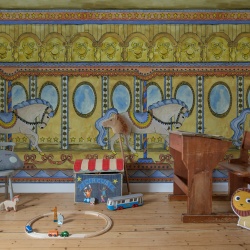 Fototapet, Merry Go Around, Yellow, Rebel Walls