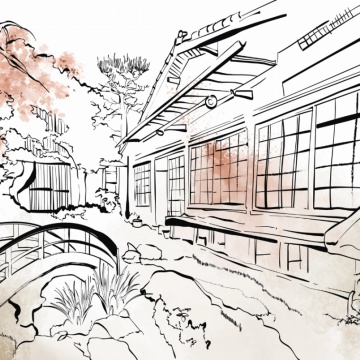 Fototapet Oriental Marcin Runowiecki R-Design Kyoto B Rêve MKRB100 - Img 1