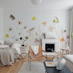 Fototapet, Pastel Flowers, Rebel Walls