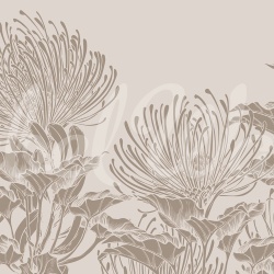 Fototapet, Protea Bloom, Soft Gray, Rebel Walls - Img 2