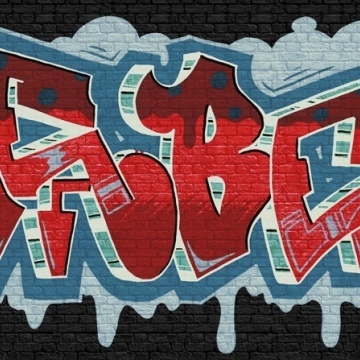 Fototapet, Rebel Graffiti, Red, Rebel Walls - Img 2