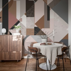 Fototapet, Retro Shapes, Pastel, Rebel Walls
