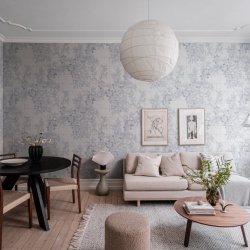 Fototapet, Rose Tiles, Blue, Rebel Walls