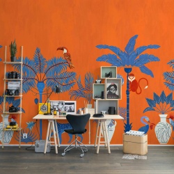 Fototapet, Savanna Chic, Orange, Rebel Walls