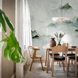 Fototapet, Serene Mountains, Green, Rebel Walls