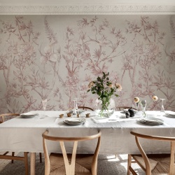 Fototapet, Silk Floral, Dusty Pink, Rebel Walls