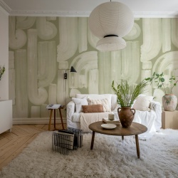 Fototapet, Smooth Brush, Green, Rebel Walls