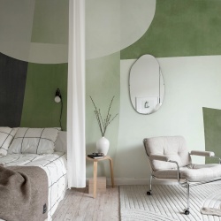 Fototapet, Soft Contours, Green, Rebel Walls - Img 3