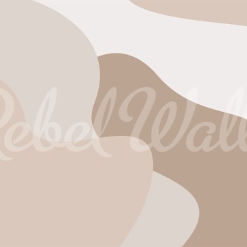 Fototapet, Soft Forms, Beige, Rebel Walls - Img 2