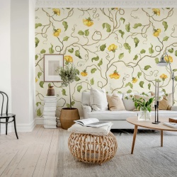Fototapet, Soft Vines, Yellow, Rebel Walls - Img 3