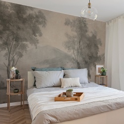 Fototapet Solitary Tree, Cream - personalizat, VLAdiLA