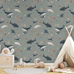 Fototapet Splendid Sea - Green, Kikki Belle