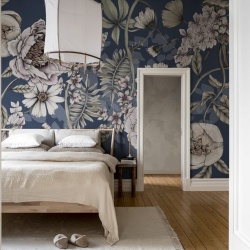 Fototapet, Spring Flower, Dark blue, Rebel Walls