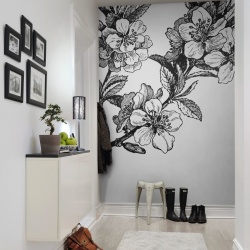Fototapet, Springtime, Black&White, Rebel Walls