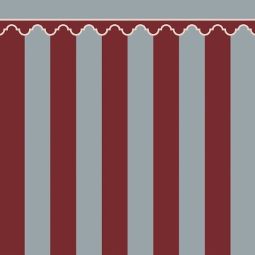 Fototapet, Stripe Chateau, Red, Rebel Walls - Img 2
