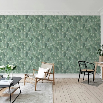 Fototapet, Swirling Fern, Teal, Rebel Walls - Img 3