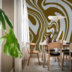 Fototapet, Swirly, Brown, Rebel Walls - Img 6