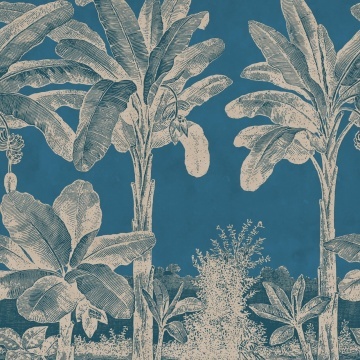 Fototapet, Timeless Tropics, Blue, Rebel Walls - Img 2