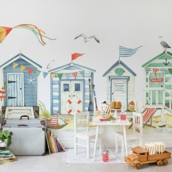 Fototapet, Tiny Beach Houses, Multi, Rebel Walls - Img 5