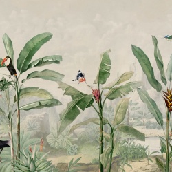Fototapet, Tropical Palms, Birds, Rebel Walls - Img 2