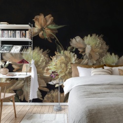 Fototapet, Vintage Peony, Yellow, Rebel Walls - Img 6