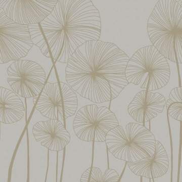 Fototapet, Waterlily Forest, Gray, Rebel Walls - Img 2