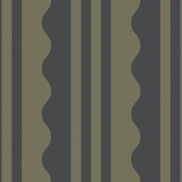 Fototapet, Wavy Stripe, Dark Green, Rebel Walls - Img 2
