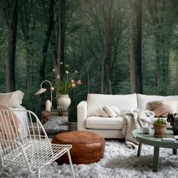 Fototapet, Whispering Woods, Dark Green, Rebel Walls