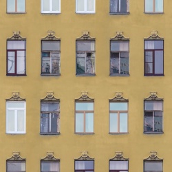 Fototapet, Window Row, Saffron Street, Rebel Walls - Img 2