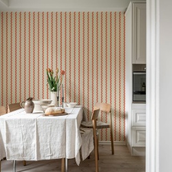 Fototapet, Wobbly Stripe, Red, Rebel Walls - Img 3