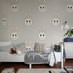 Fototapet, Year of the Rabbit Smiley, Sand, Rebel Walls