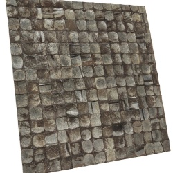 Panou decorativ 3D, Coconut, Bagonjong Grey, 6 placi 42x42cm, 1.05 mp - Img 4