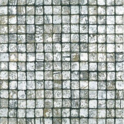 Panou decorativ 3D, Coconut, Tongkonan White Wash, 6 placi 42x42cm, 1.05 mp