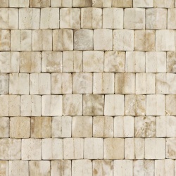 Panou decorativ 3D, Tec, Baileo White Wash, 6 placi 40x40cm, 0.96 mp