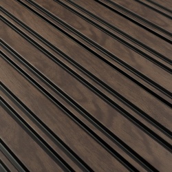 Panou riflaj decorativ 3D Milo, Walnut, 11.6x1.2x270 cm