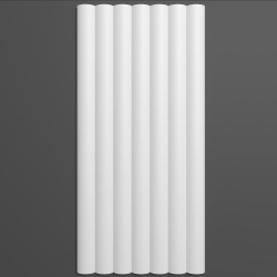 Panou riflaj decorativ 3D, PNH878 - 25x1.6x200 cm