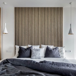 Panou riflaj decorativ 3D Vasco, Oak Gold, 11.7x2.1x270 cm - Img 2