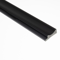 Profil stanga pentru riflaj decorativ 3D Onda, Negru, 3.8x1.3x270 cm
