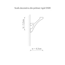 Scafa polimer rigid, Manavi, ES8 - 5.2x4.5x200 cm - Img 2