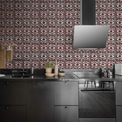 Tapet Artisan Tiles, Indian Red, Rebel Walls, 5 mp / rola