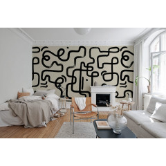 Tapet Artzy Path, Beige, Rebel Walls - Img 1