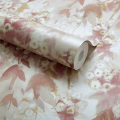 Tapet Cascade, Mango Red Luxury Floral, 1838 Wallcoverings, 5.3mp / rola - Img 3