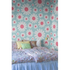 Tapet Dashing Daisies, Turquoise, Rebel Walls - Img 3