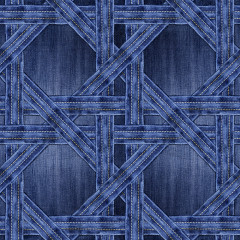 Tapet Denim Trellis, Rebel Walls - Img 2