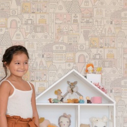 Tapet Dollhouse, Soft Wool White, Majvillan