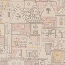 Tapet Dollhouse, Soft Wool White, Majvillan - Img 2