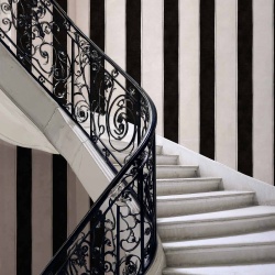 Tapet Florentine Stripe, Onyx, Coordonne, 5mp / rola
