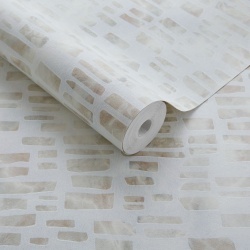Tapet, Fusion, Pearl Cream Luxury Geometric, 1838 Wallcoverings, 5.3mp / rola - Img 2